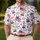 American Flag Icons and Patriotic Motifs for Fourth of July Golf Celebrations for Her Men's Polo Shirt - 4