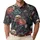 Dark Floral Skull Garden for Gothic Festivals, Outdoor Style, and Alternative Women Men's Polo Shirt - 1