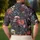 Dark Floral Skull Garden for Gothic Festivals, Outdoor Style, and Alternative Women Men's Polo Shirt - 5