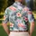 Flamingo Palm Hibiscus Tropical Resort Style for Women's Vacation Getaways and Cruises Men's Polo Shirt - 5