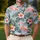 Flamingo Palm Hibiscus Tropical Resort Style for Women's Vacation Getaways and Cruises Men's Polo Shirt - 4