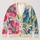 Abstract Botanical Blooms For Relaxed Autumn Layering, Colorful Women’s Everyday Style All-over Print Knitted Cardigan - 1