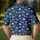 Navy Golf Flag Motif for Weekend Fairways, Clubhouse Style, and Golf Lover Gifts Men's Polo Shirt - 5