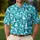 Blue Yoga Pose Motif for Pilates and Golf Days, Active Women’s Fitness Gift for Her Men's Polo Shirt - 4