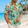 Nocturnal Fox Spirits and Tropical Blooms for Relaxed Summer Island and Beach Days Hawaiian Shirt - 6