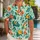 Nocturnal Fox Spirits and Tropical Blooms for Relaxed Summer Island and Beach Days Hawaiian Shirt - 1
