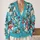 Festive Puppy Snowflake Holiday Scene for Cozy Winter Layering for Women and Teens All-over Print Knitted Cardigan - 2