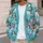 Festive Puppy Snowflake Holiday Scene for Cozy Winter Layering for Women and Teens All-over Print Knitted Cardigan - 5