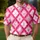 Pink Argyle Golf Style for Country Club Rounds and Preppy Summer Looks for Her Men's Polo Shirt - 4