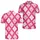 Pink Argyle Golf Style for Country Club Rounds and Preppy Summer Looks for Her Men's Polo Shirt - 2