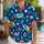 Cute Blue Sea Turtles and Ocean Icons for Sunny Summer Beachside Adventures with Friends Hawaiian Shirt - 1