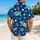 Cute Blue Sea Turtles and Ocean Icons for Sunny Summer Beachside Adventures with Friends Hawaiian Shirt - 2