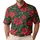 Red Poinsettia Christmas Holiday Aloha Style for Men and Festive Tropical Gatherings Men's Polo Shirt - 1