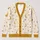 Golden Moon And Star Sleepwear For Cozy Bedtime Lounging At Home, Women And Night Owls All-over Print Knitted Cardigan - 1