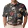 Gothic Skull Floral Motif for Equestrian Golf Style and Alternative Women’s Outings Men's Polo Shirt - 1