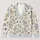 Blue Wildflower And Bumblebee Botanical Motif For Everyday Layering, Women’s Casual All-over Print Knitted Cardigan - 1