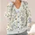Blue Wildflower And Bumblebee Botanical Motif For Everyday Layering, Women’s Casual All-over Print Knitted Cardigan - 4