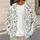 Blue Wildflower And Bumblebee Botanical Motif For Everyday Layering, Women’s Casual All-over Print Knitted Cardigan - 5