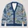 Blue Coastal Fish Motif for Relaxed Weekend Layering, Nautical Style for Ocean Lovers All-over Print Knitted Cardigan - 1