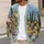 Italian Cypress Village Landscape for Relaxed Vacation Layering and Elegant Office Days All-over Print Knitted Cardigan - 5