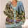 Italian Cypress Village Landscape for Relaxed Vacation Layering and Elegant Office Days All-over Print Knitted Cardigan - 4