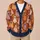 Colorful Ghost Motifs For Cozy Halloween Layering, Quirky Autumn Streetwear Style All-over Print Knitted Cardigan - 6