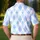 Blue Argyle Diamonds For Refined Golf Days And Country Club Style For Women Players Men's Polo Shirt - 5