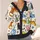 Colorful Hand-Drawn Cat Friends for Playful Autumn Layering, Whimsical Women’s Style All-over Print Knitted Cardigan - 4