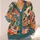 Bohemian Floral Patchwork Layers for Everyday Creative Style and Weekend Getaway Dressing All-over Print Knitted Cardigan - 4