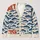 Blue Fish and Red FISH NET Motif for Relaxed Coastal Layering and Weekend Wear All-over Print Knitted Cardigan - 1