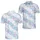 Pastel Mermaid Scale Honeycomb Motif for Coastal Golf Style and Resort Wear Lovers Men's Polo Shirt - 2