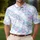 Pastel Mermaid Scale Honeycomb Motif for Coastal Golf Style and Resort Wear Lovers Men's Polo Shirt - 4