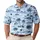 Palm Trees, Golf Carts and Fairway Scenes for Tropical Summer Golfers and Players Men's Polo Shirt - 1