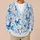 Blue Butterfly Floral Bohemian Style for Relaxed Everyday Layering and Weekend Wear All-over Print Knitted Cardigan - 6