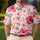 Pink Hibiscus Shells And Starfish For Tropical Golf Days And Resort Weekends Outdoors Men's Polo Shirt - 4