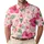Pink Hibiscus Shells And Starfish For Tropical Golf Days And Resort Weekends Outdoors Men's Polo Shirt - 1