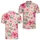 Pink Hibiscus Shells And Starfish For Tropical Golf Days And Resort Weekends Outdoors Men's Polo Shirt - 2