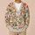 Cute Puppy Floral Style for Everyday Outings and Photoshoots, Women’s Casual Layering All-over Print Knitted Cardigan - 6