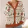Nordic Snowflake And Pine Tree Motifs For Cozy Holiday Layering And Winter Weekends All-over Print Knitted Cardigan - 4