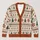 Nordic Snowflake And Pine Tree Motifs For Cozy Holiday Layering And Winter Weekends All-over Print Knitted Cardigan - 1