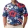 Patriotic Hibiscus And Palm Motifs For Tropical Golf Days And Summer Getaways Outdoors Men's Polo Shirt - 1