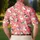 Coral Cat Motifs for Golf Days and Playful Weekend Outings, Animal Lovers and Cat Fans Men's Polo Shirt - 5