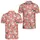 Coral Cat Motifs for Golf Days and Playful Weekend Outings, Animal Lovers and Cat Fans Men's Polo Shirt - 2