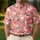 Coral Cat Motifs for Golf Days and Playful Weekend Outings, Animal Lovers and Cat Fans Men's Polo Shirt - 4