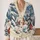 Snowy Cabin Christmas Scene With Pine Trees For Holiday Layering And Festive Gatherings All-over Print Knitted Cardigan - 2