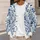 Blue And White Porcelain Florals For Elegant Everyday Layering And Women’s Style All-over Print Knitted Cardigan - 5