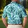 Aqua Tropical Monstera Palm Leaves for Summer Golf, Beach Days, and Resort Travel for Him Men's Polo Shirt - 5