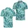 Aqua Tropical Monstera Palm Leaves for Summer Golf, Beach Days, and Resort Travel for Him Men's Polo Shirt - 2