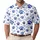 Blue Paw Prints and Dog Bones for Golf Days, Weekend Leisure, and Devoted Pet Lovers Men's Polo Shirt - 1