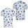 Blue Paw Prints and Dog Bones for Golf Days, Weekend Leisure, and Devoted Pet Lovers Men's Polo Shirt - 2
